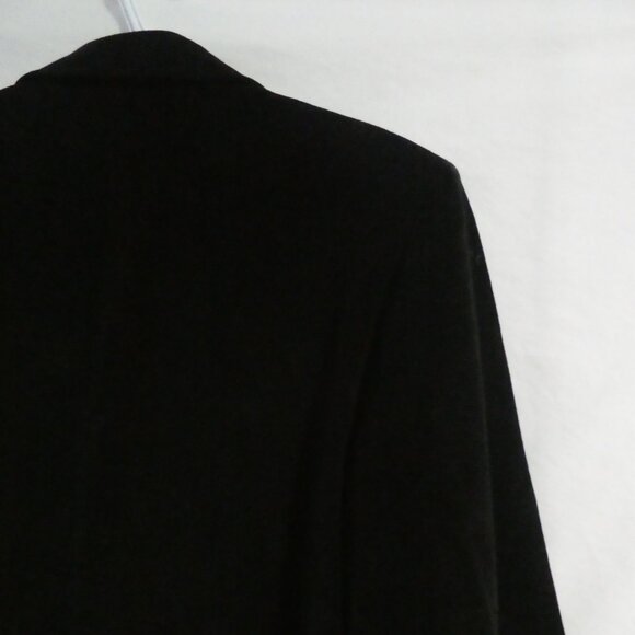 RAFAELLA | size 12 | Women's Black Corduroy / Cords Dress Jacket / Blazer - Picture 11 of 14